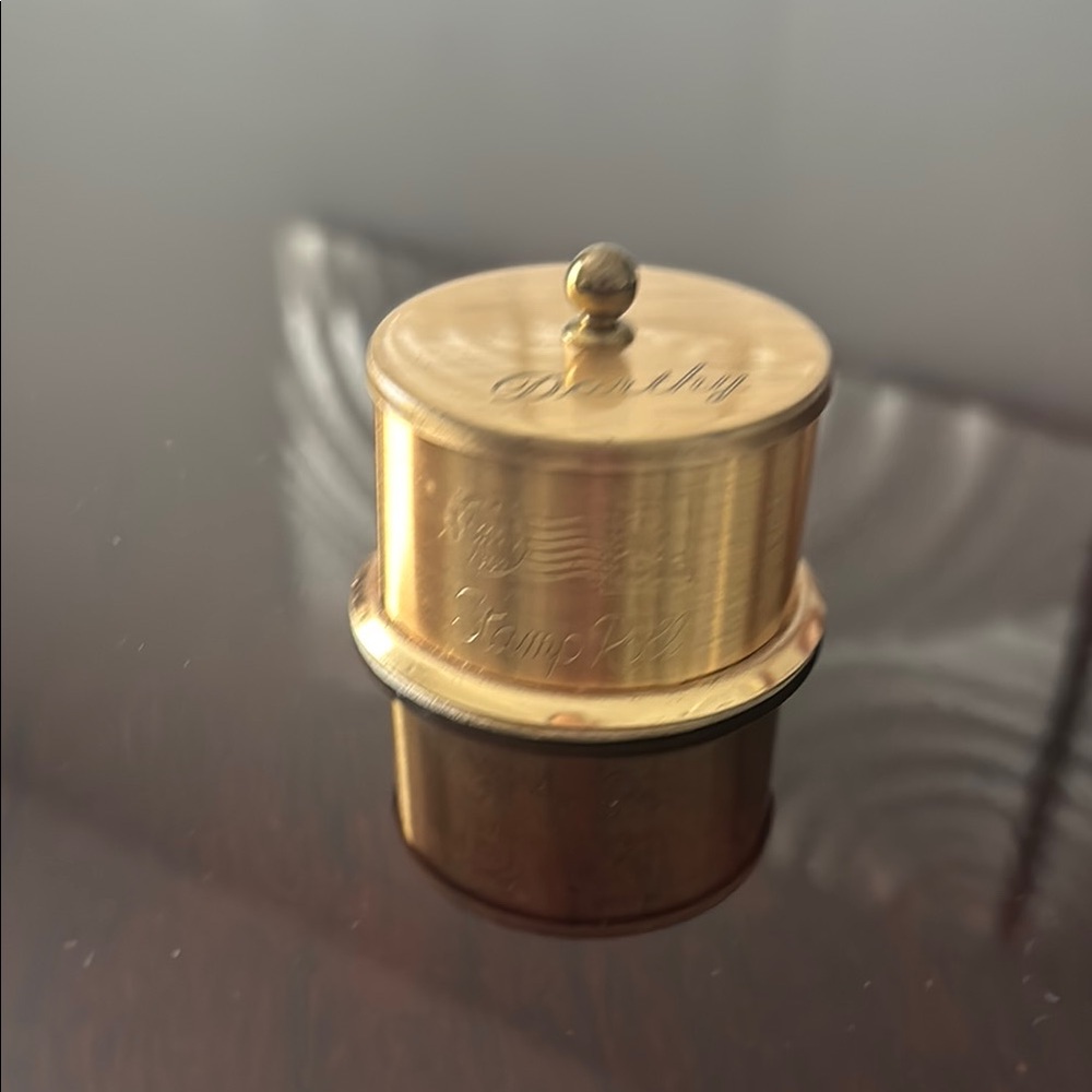 Gold Metal Stamp Roller with Engraving